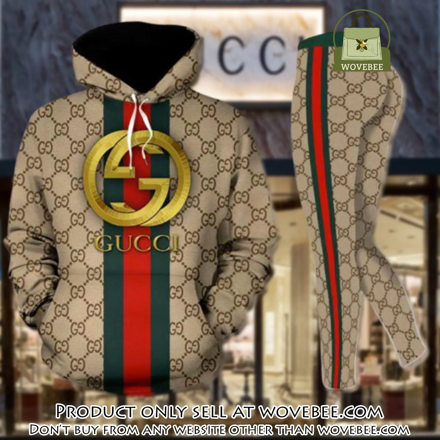 Gucci stripe hoodie legging set luxury for women xzt wvb5816366